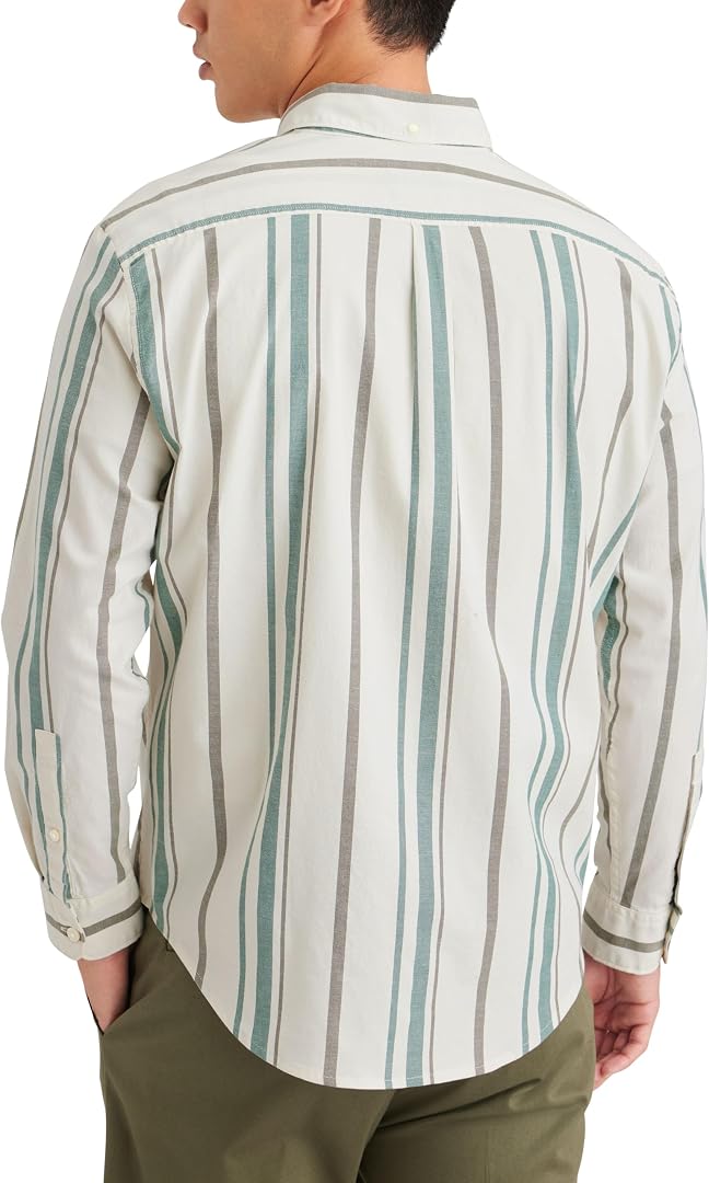 Camisa Hombre Dune Oxford Egret Stripe