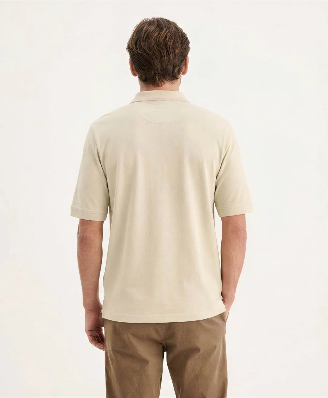 Polera Hombre Polo Pique Khaki