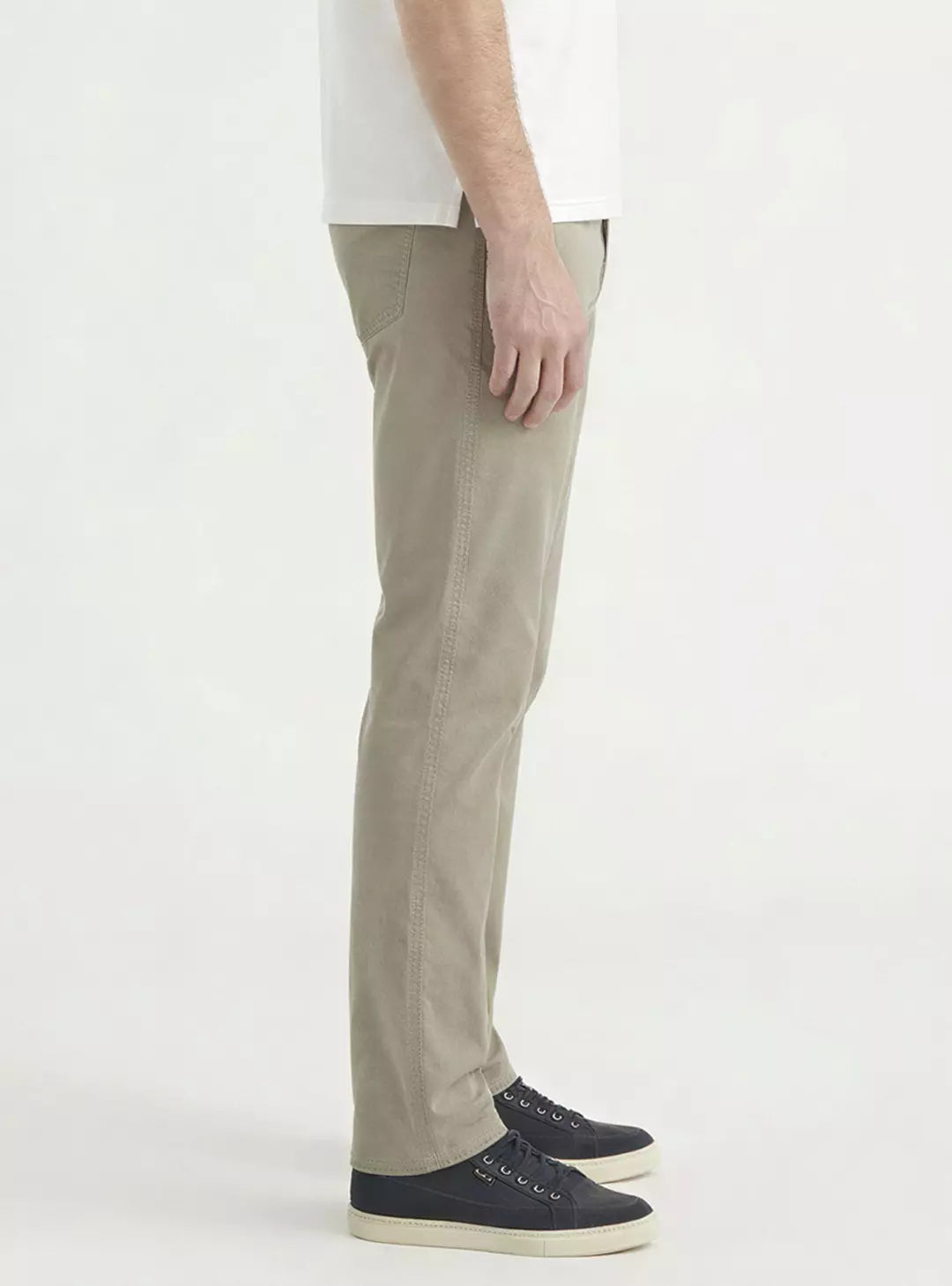Pantalón Hombre Slim Fit Recto Tiro Medio Khaki