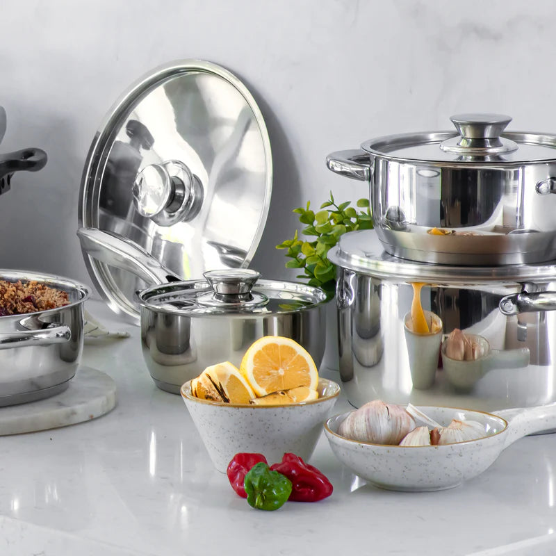 Batería de Cocina Acero Inoxidable 460-8SS 8 Piezas