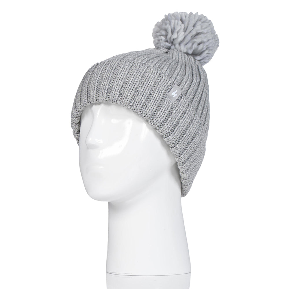 Gorro Mujer Pom Pom Arden Heat Holders Gris
