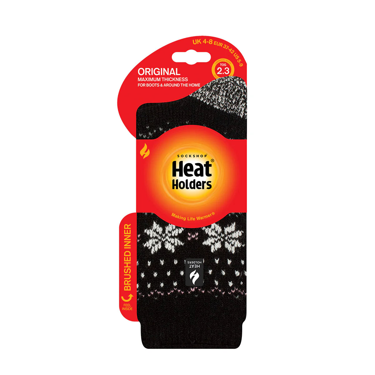 Calcetín Mujer Original Jacquard Negro