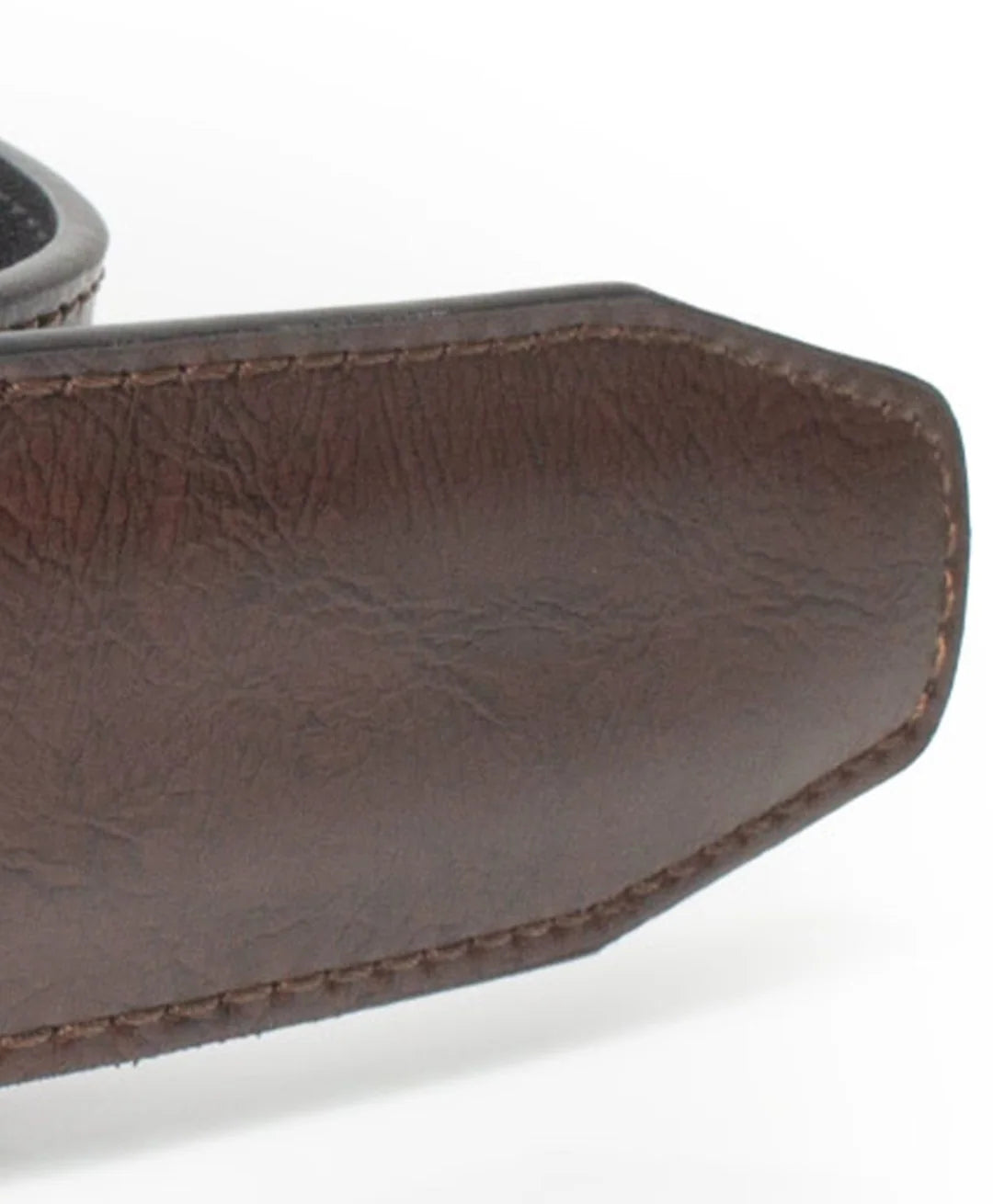 Cinturon Hombre Reversible Cuero Cafe Negro