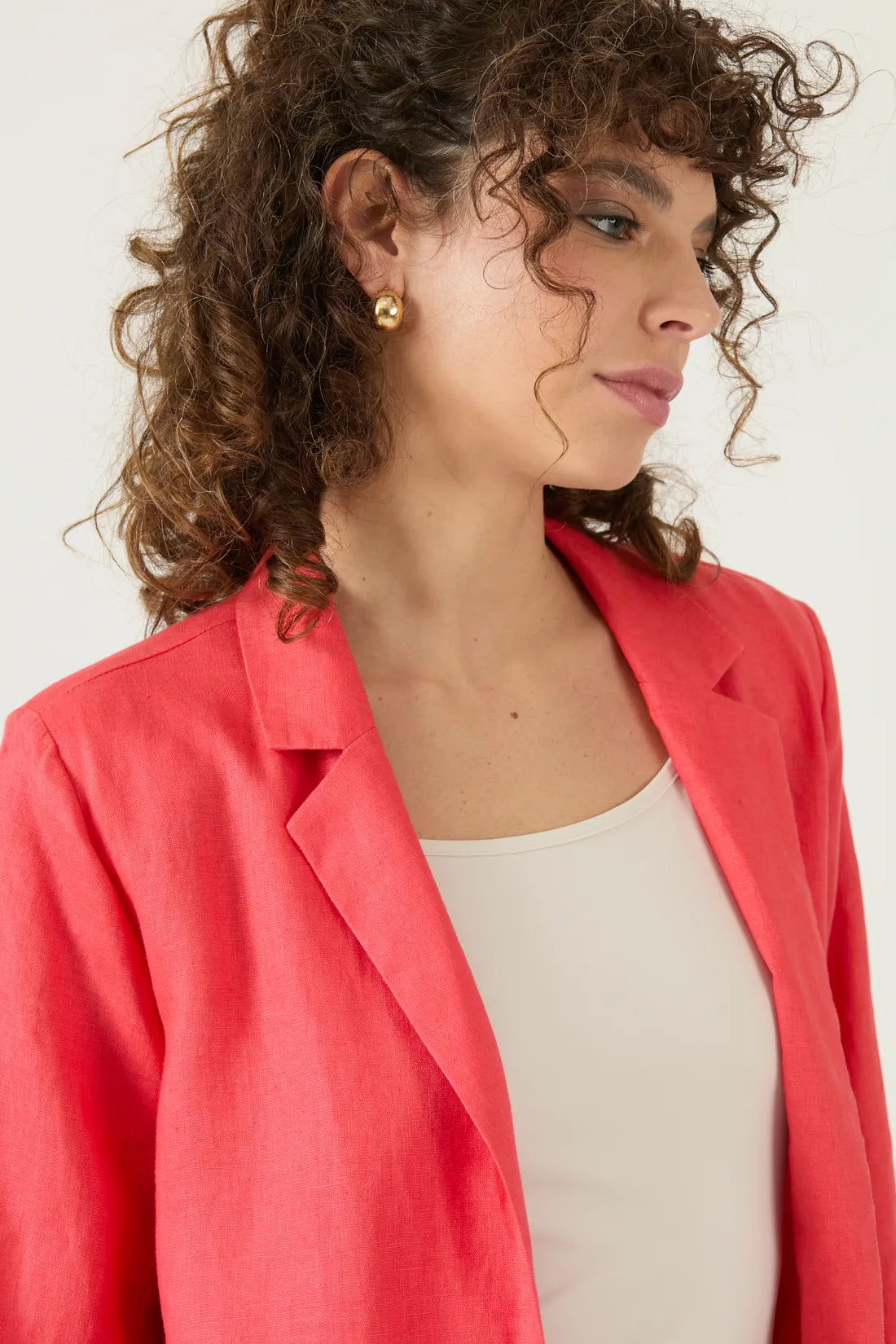 Blazer Mujer Tope Coral