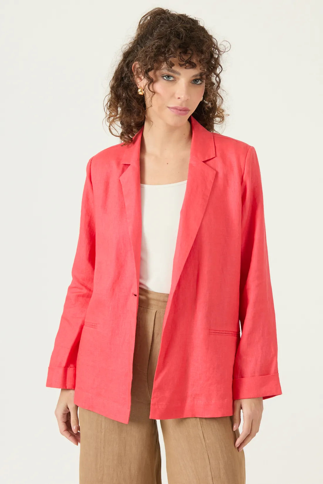 Blazer Mujer Tope Coral