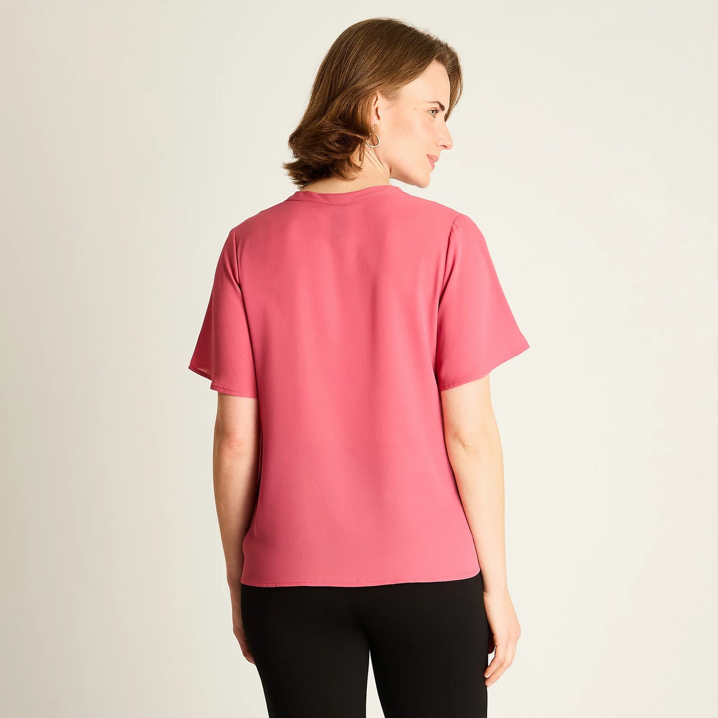 Blusa Mujer Rosado con Bolsillos Frontales