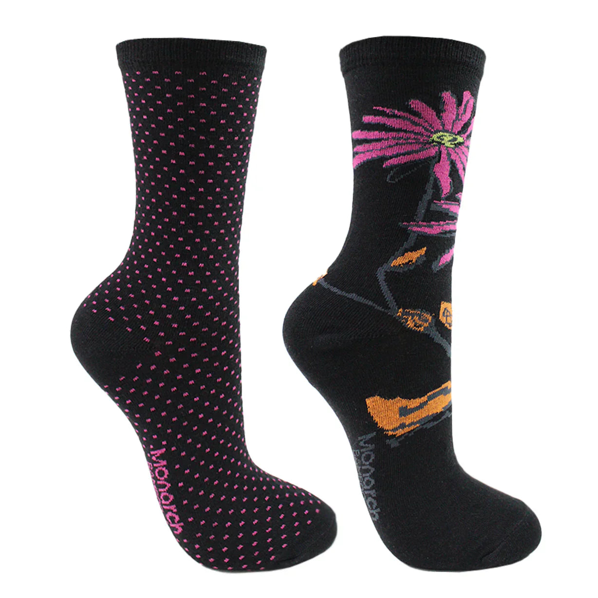 Calcetin Mujer 2 Pares Bamboo Margarita Negro