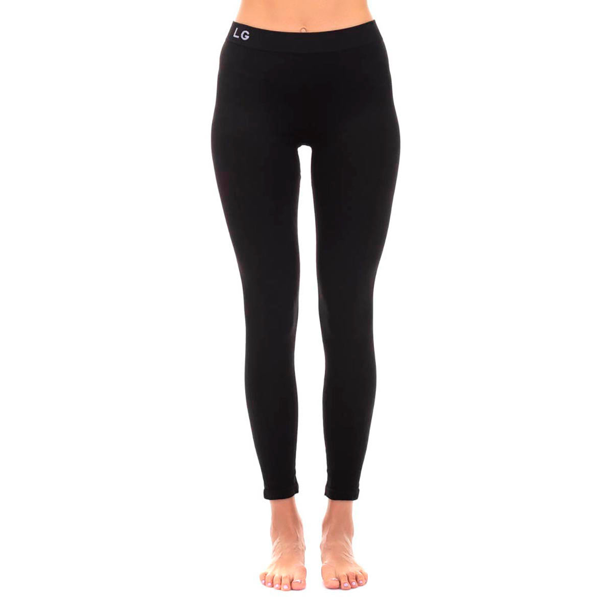 Calza Mujer Termica Seamless Negro