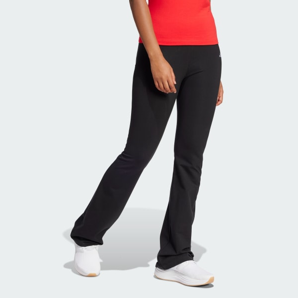 Calza Mujer Acampanadas Essentials Logo Pequeño Negro