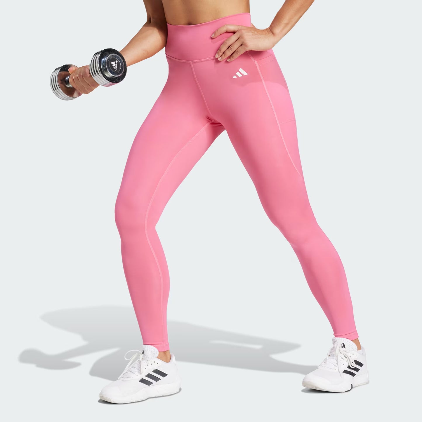 Calzas Mujer Largas Optimé Essentials Bolsillo Oculto Pink Fusion