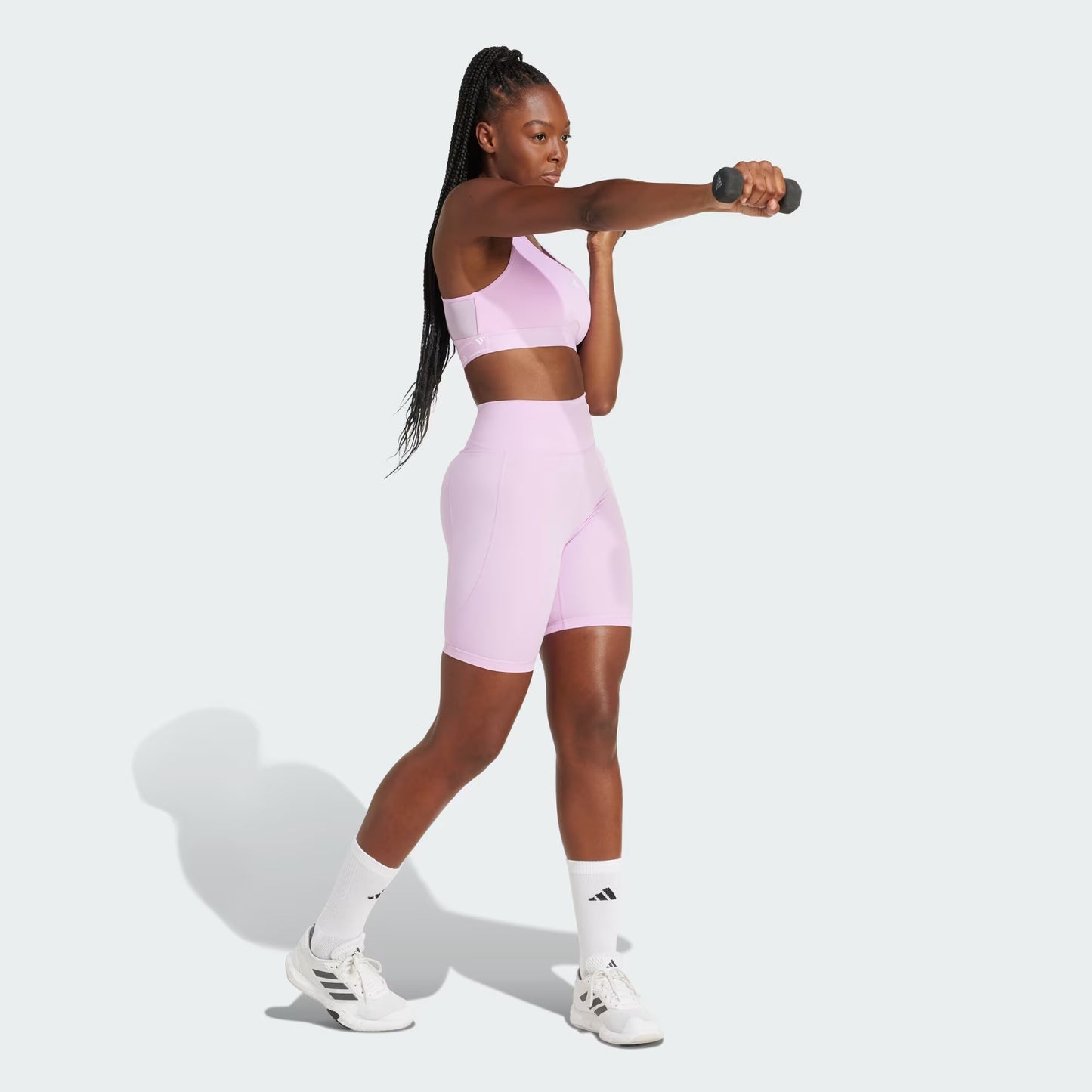 Calza Mujer Optimé Essentials Stash Pocket de 7 pulgadas Bliss Lilac