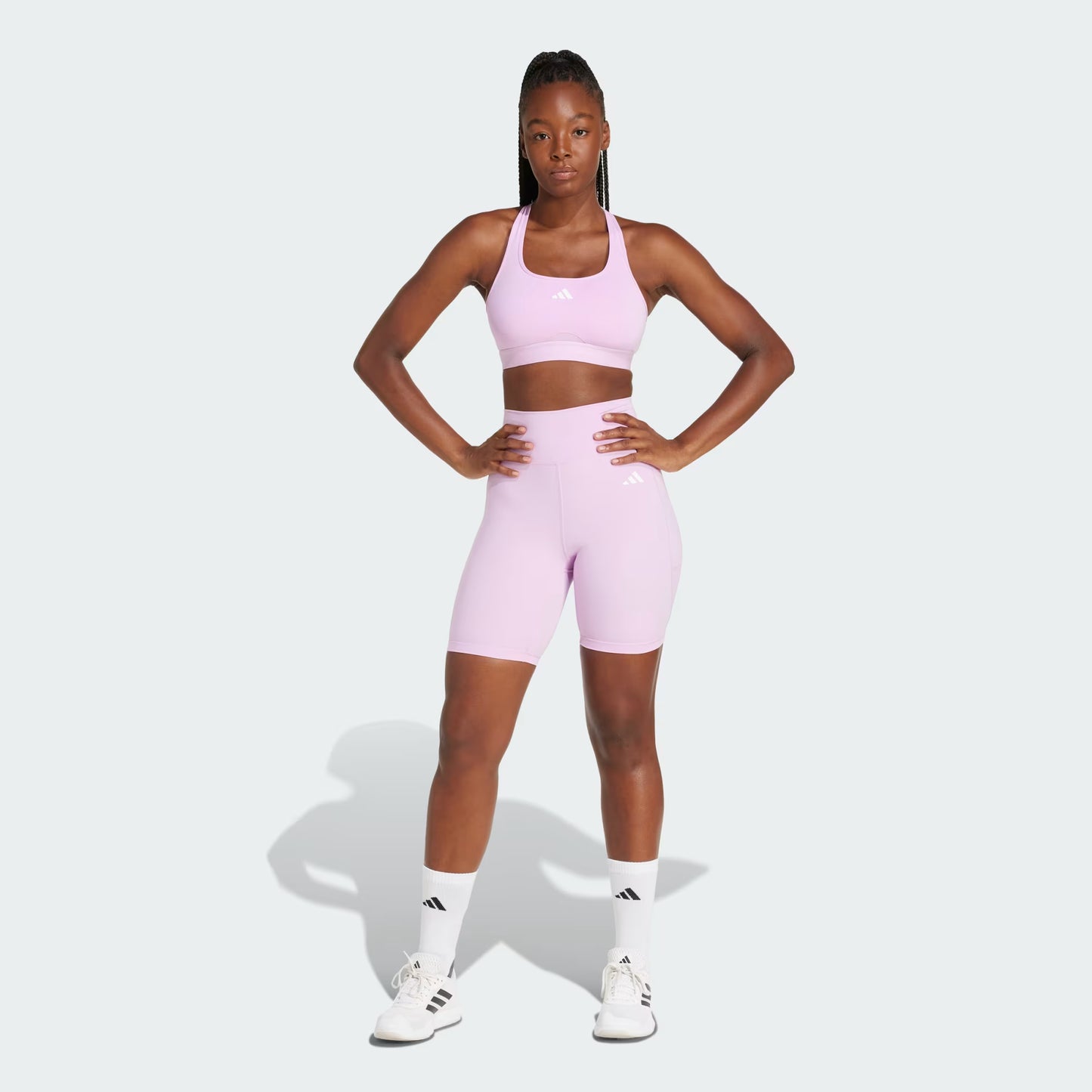 Calza Mujer Optimé Essentials Stash Pocket de 7 pulgadas Bliss Lilac