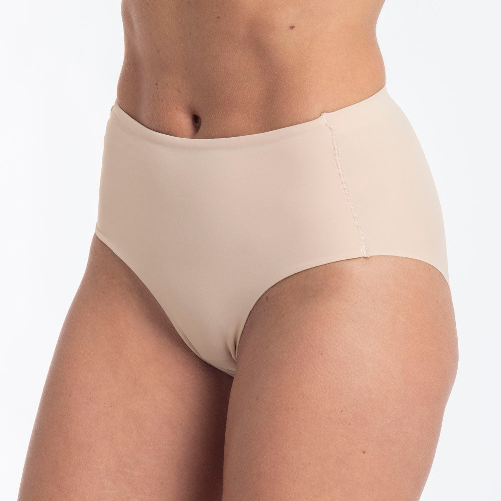 Calzon Mujer Cuadro Microfibra Corte Laser Nude