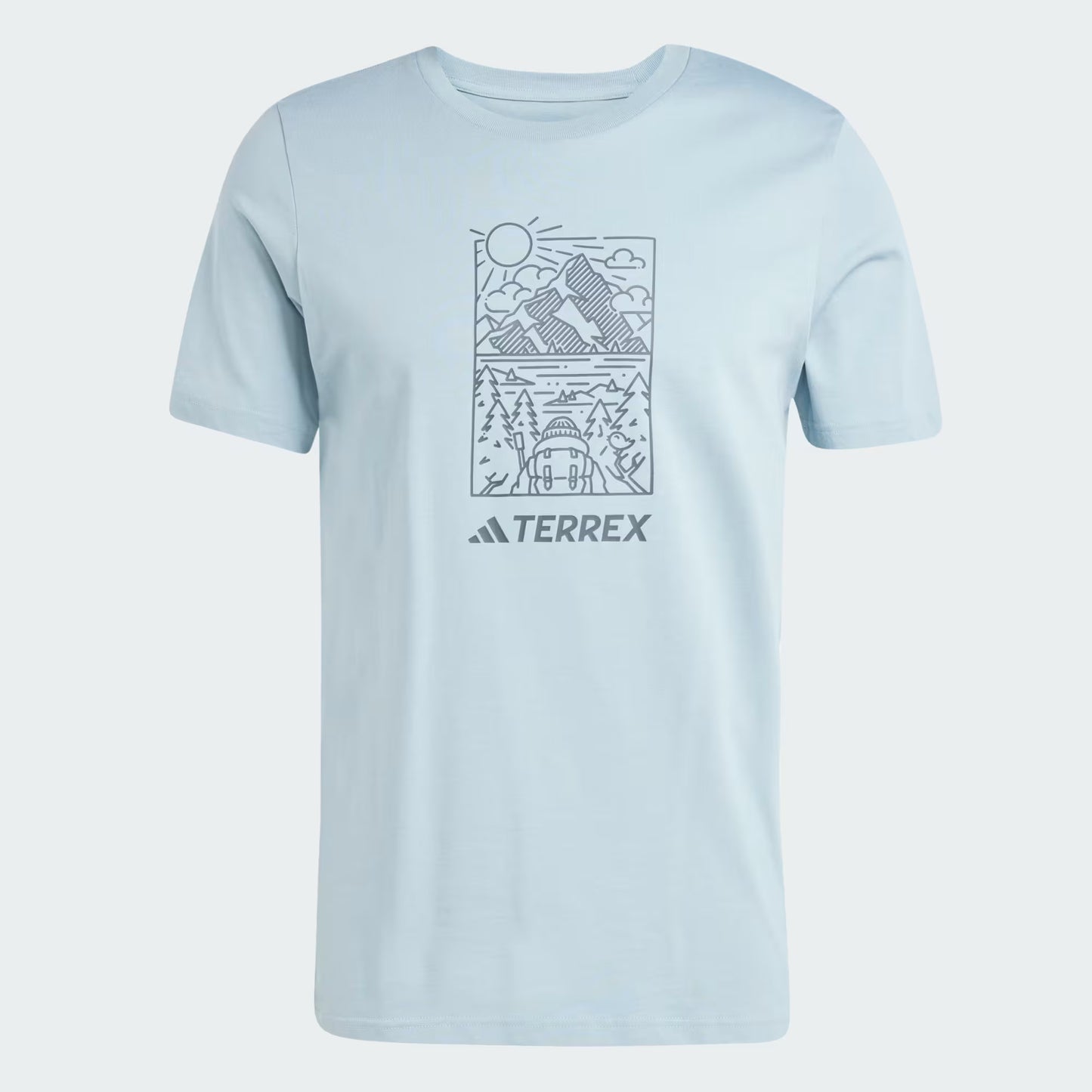 Polera Hombre Terrex Graphic Magic Grey Met