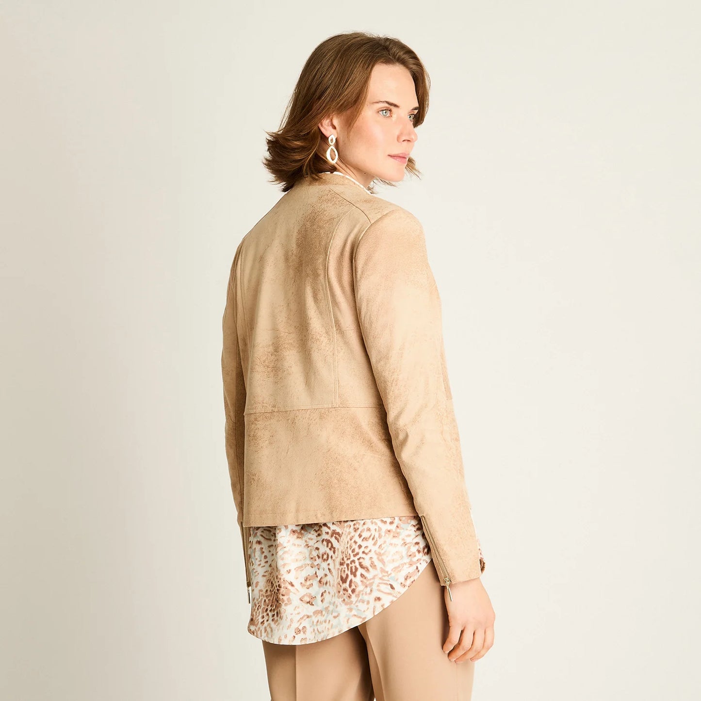 Casaca Mujer Camel Estilo Urbano
