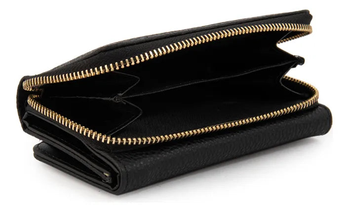 Billetera Mujer Mediana Naty Negro