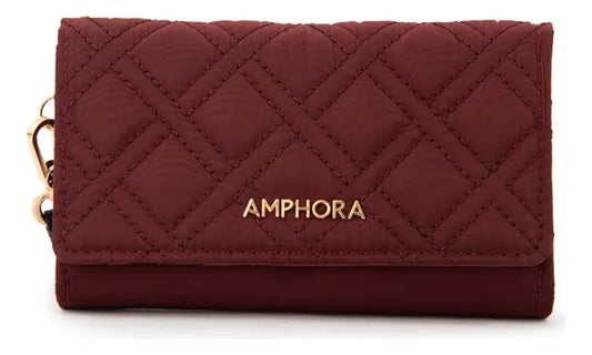 Billetera Mujer Mediana Gambia Rojo Oscuro