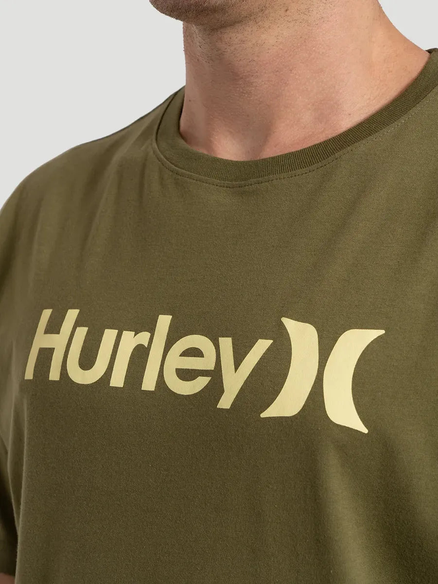 Polera Hombre Hurley Logo Olivo