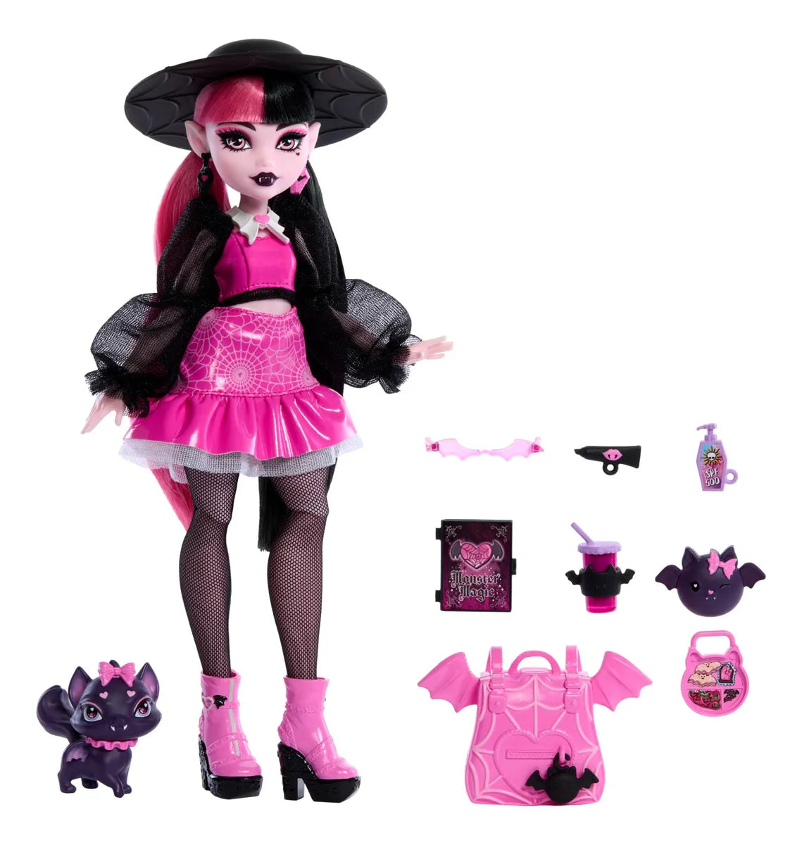 Muñeca Moda Draculaura De Monster High Con Su Mascota