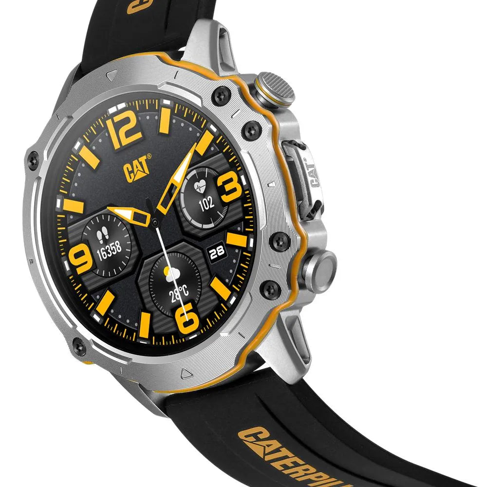 Reloj Hombre Smartwatch Cat Hombre E1-140-21-100 Plateado Silicona Plateado