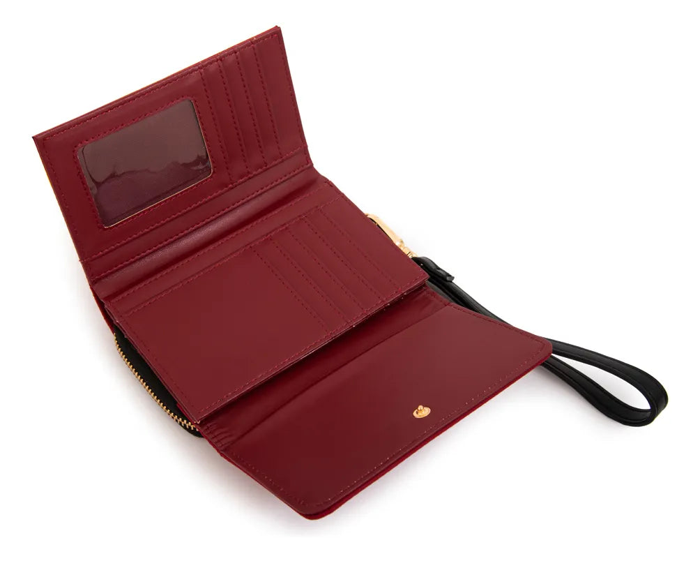 Billetera Mujer Mediana Canada Rojo oscuro