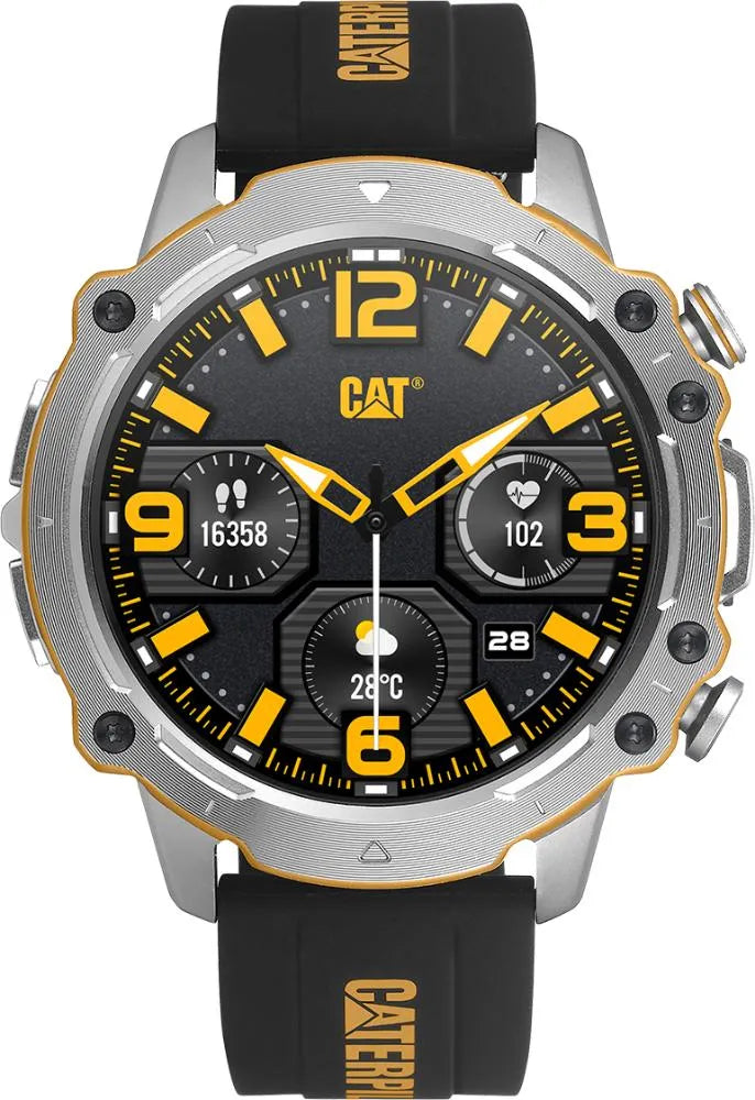 Reloj Hombre Smartwatch Cat Hombre E1-140-21-100 Plateado Silicona Plateado