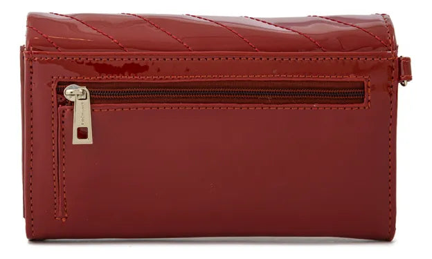 Billetera Mujer Acordeon Dean Mediana Rojo