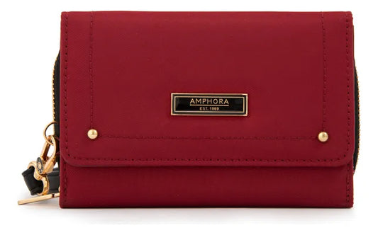 Billetera Mujer Mediana Canada Rojo oscuro