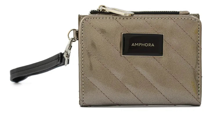 Billetera Mujer Dean Pequeña Plateado Oscuro