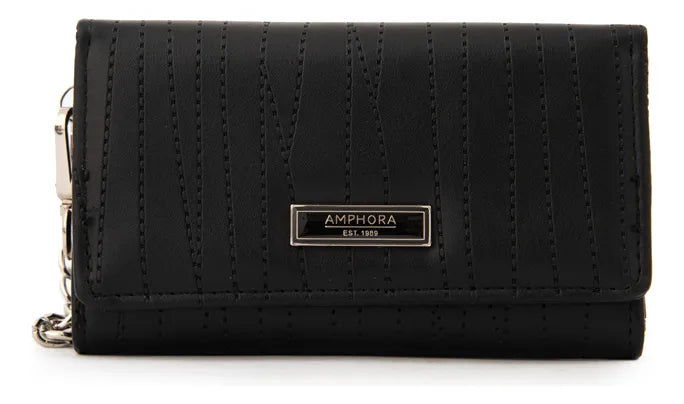 Billetera Mujer Mediana Guinea Negro