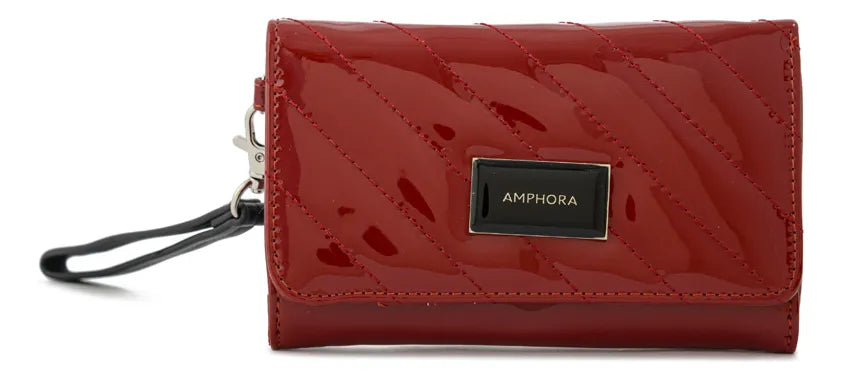 Billetera Mujer Acordeon Dean Mediana Rojo