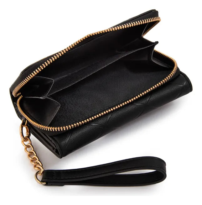 Billetera Mujer Mediana Suiza Negro