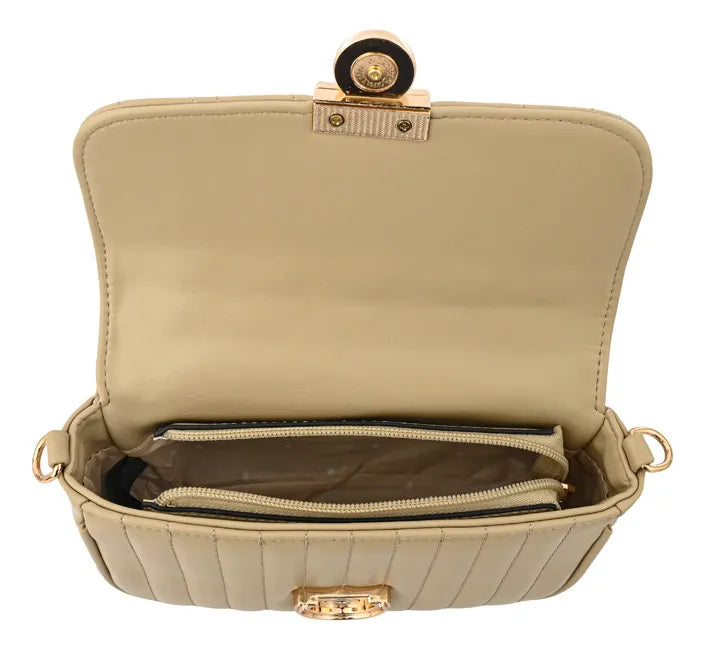 Cartera Mujer Bandolera Pequeña Airla Beige