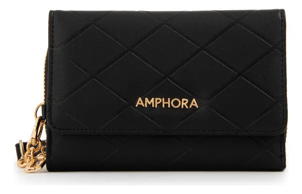 Billetera Mujer Mediana Suiza Negro