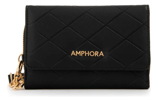 Billetera Mujer Mediana Suiza Negro