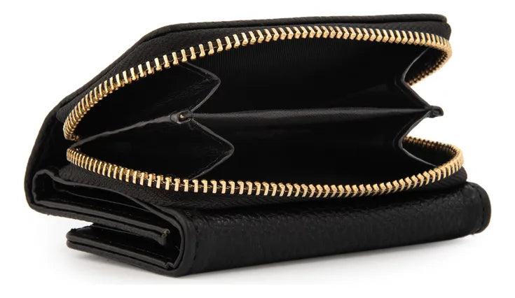 Billetera Mujer Pequeña Naty Negro