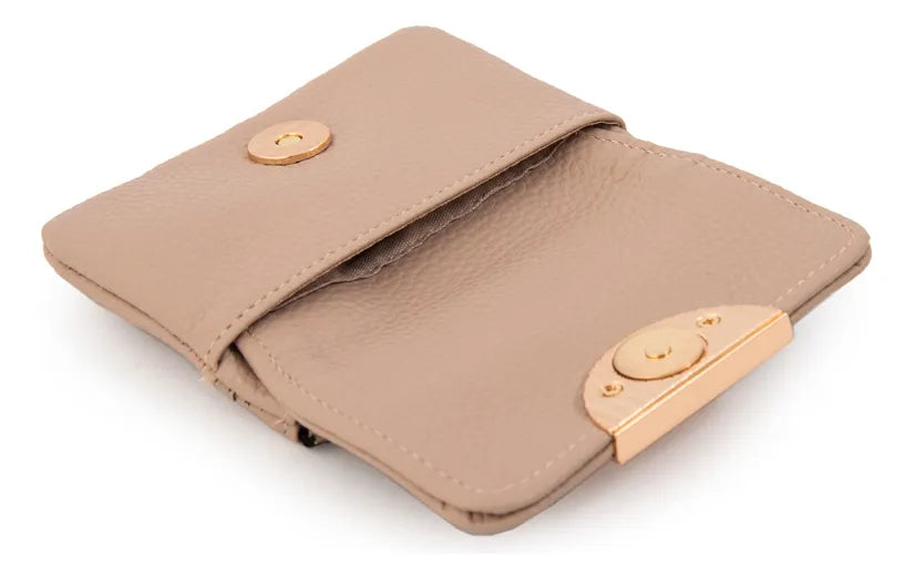 Monedero Mujer Con Bolsillo Frontal Pequeña Naty Rosa Viejo