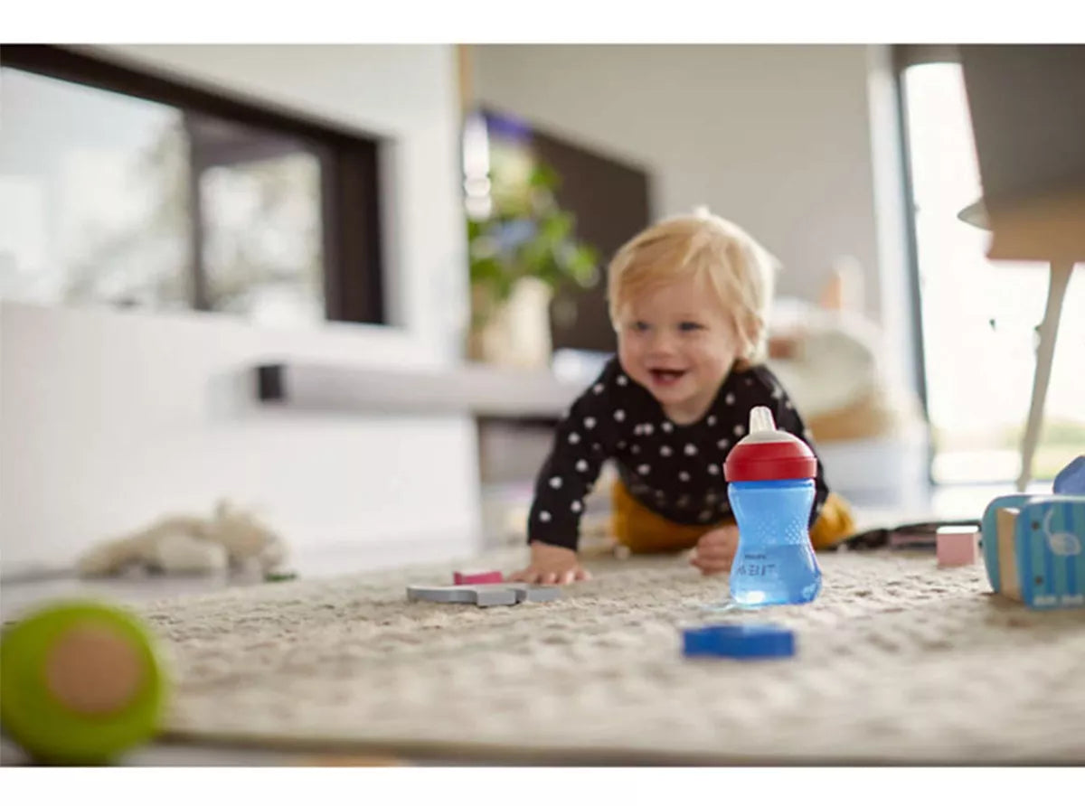 Vaso Chupetera 300 ml/ Azul 9m+