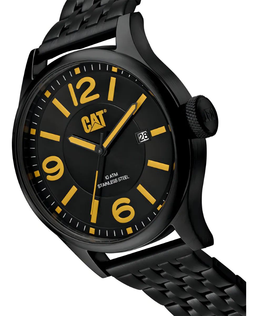 Reloj Hombre Caterpillar Hombre Qb.161.16.137 Diam Malla Negro Bisel Negro Fondo Negro