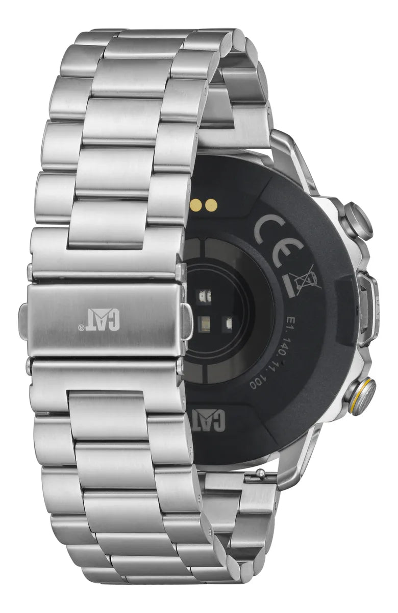Smartwatch Hombre Caterpillar Con Malla Extra! E114011100 Silver Liso Silver Silver