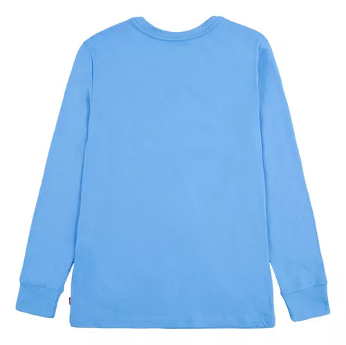 Polera Niño Manga Larga Celeste