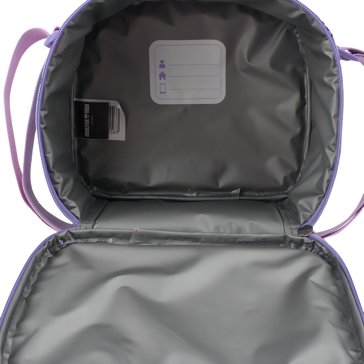 Mochila Moster High Set Lonchera + Estuche Niña Violeta