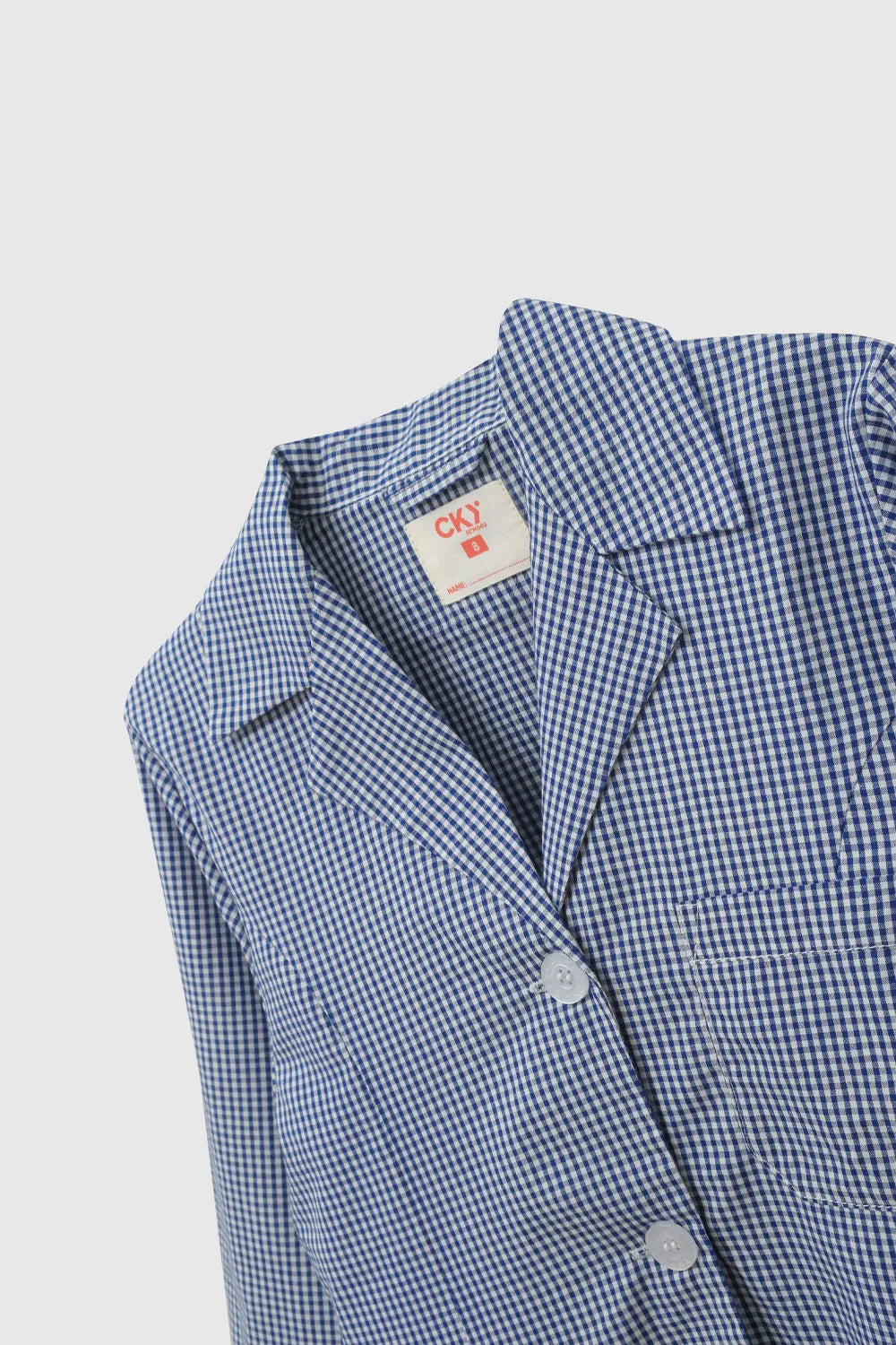 Delantal Escolar Niña Azul