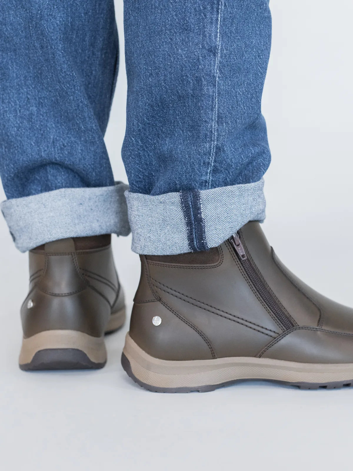 Botin Hombre Cuero Chief Café