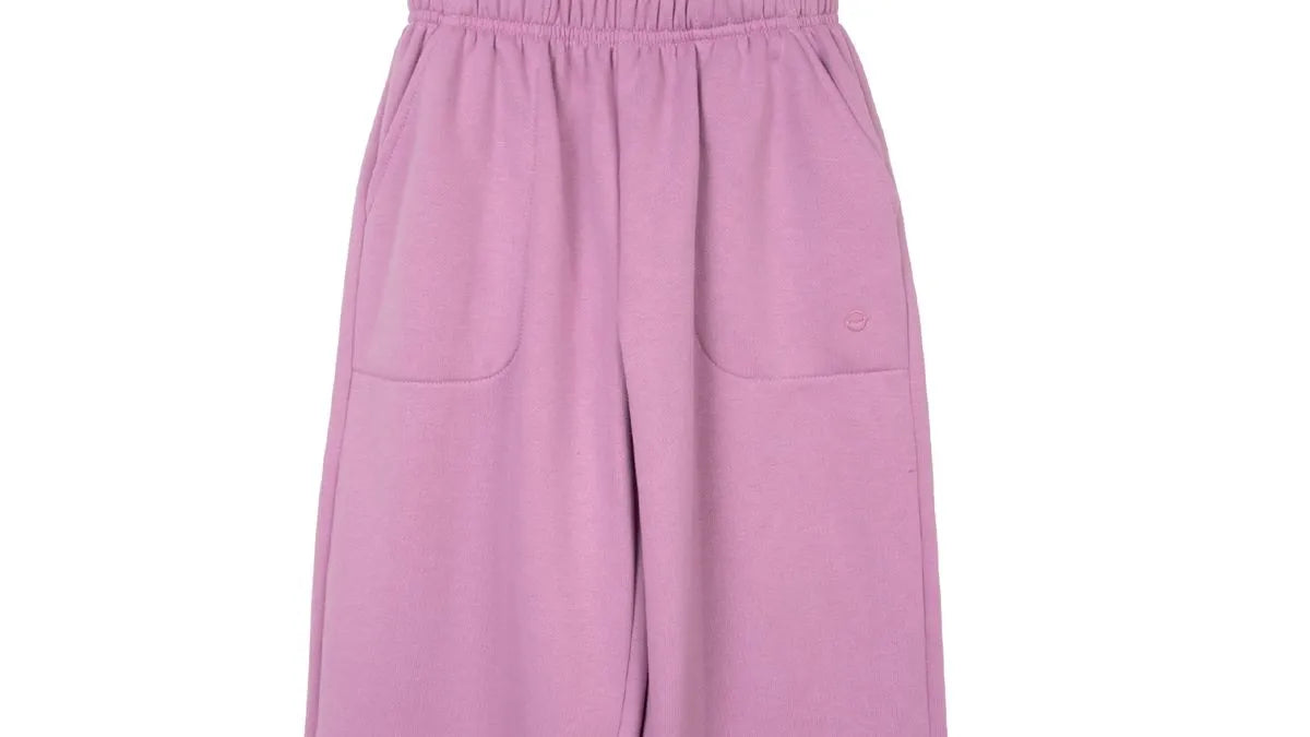 Pantalón Buzo Niña Wide Leg Lila