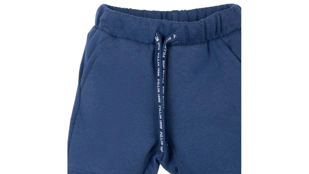Buzo Bebé Niño con Cierre y Gorro Azul Marino