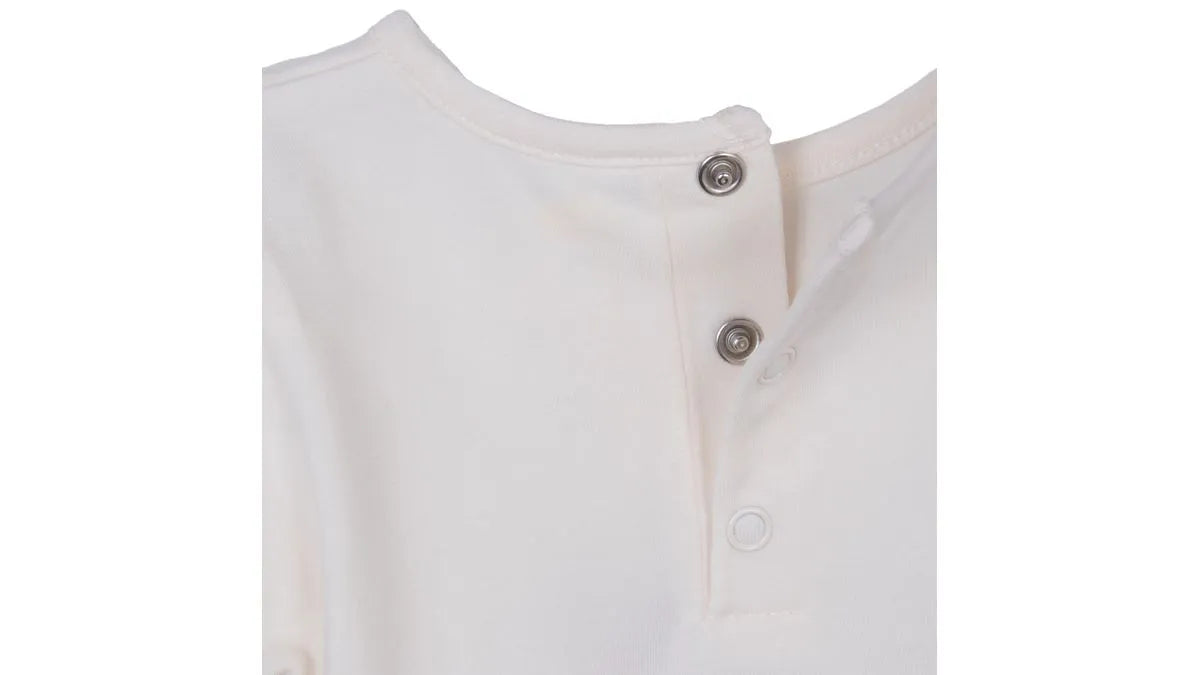 Polera Bebé Niña Manga Larga Broderie Crudo