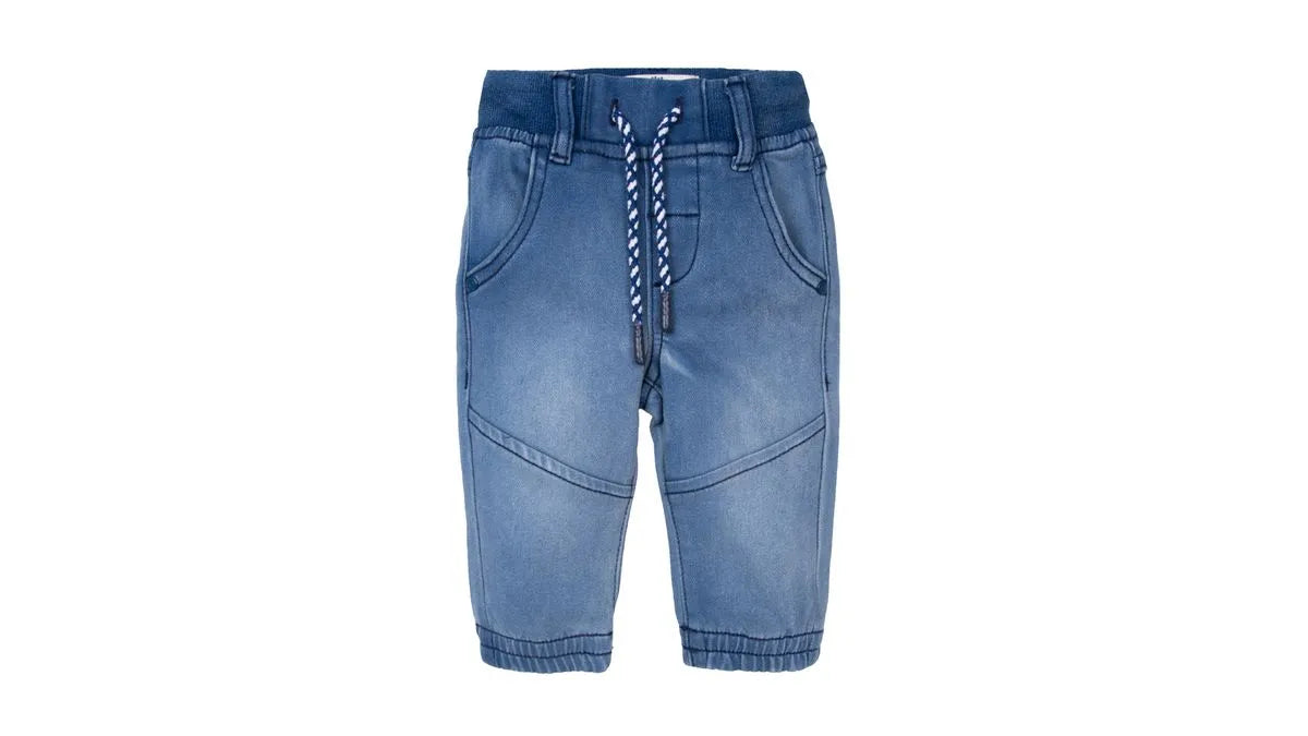 Jeans Bebé Niño Jogger Cintura Elasticada Azul