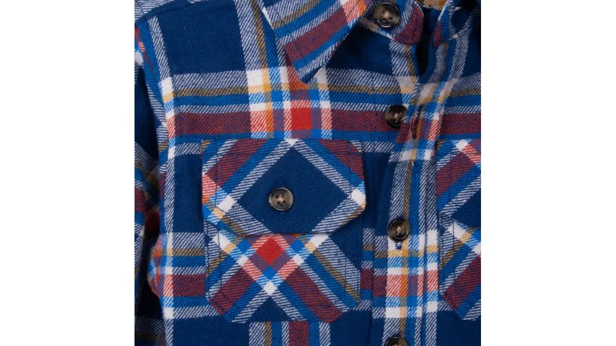 Camisa Bebé Niño Cuadrille Azul