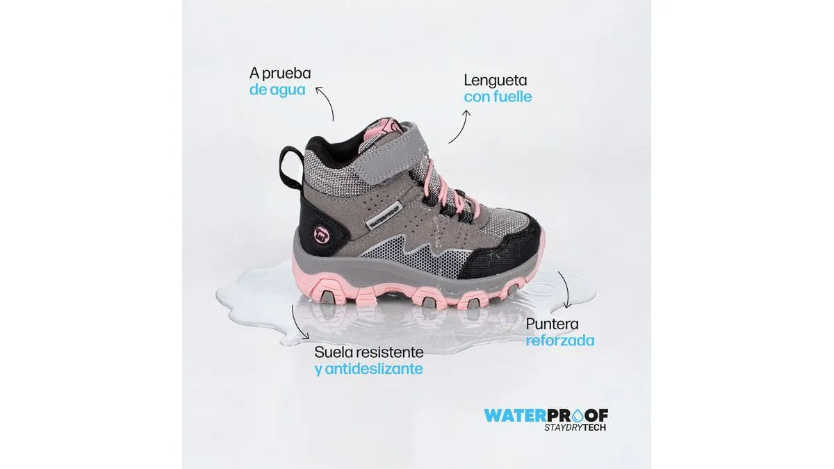 Bototo Bebé Niña Outdoor Impermeable Gris